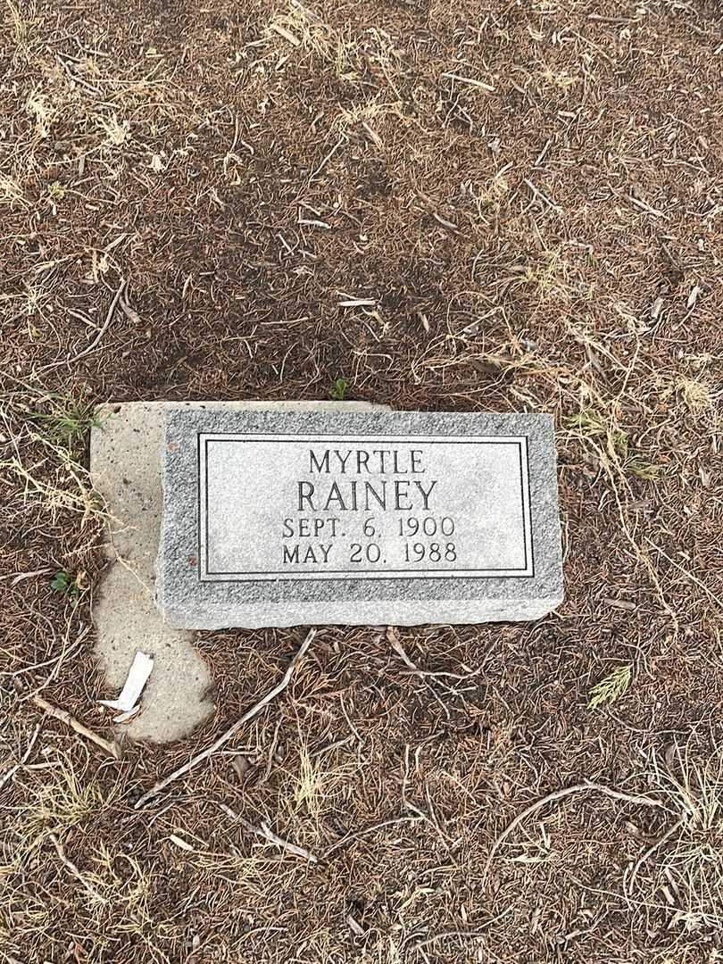 Myrtle Rainey's grave. Photo 2