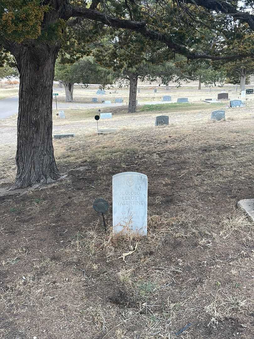 Harold Leroy Valentine's grave. Photo 1