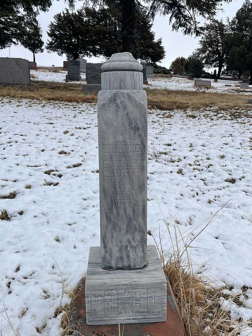 George Marsh Eckel's grave. Photo 2
