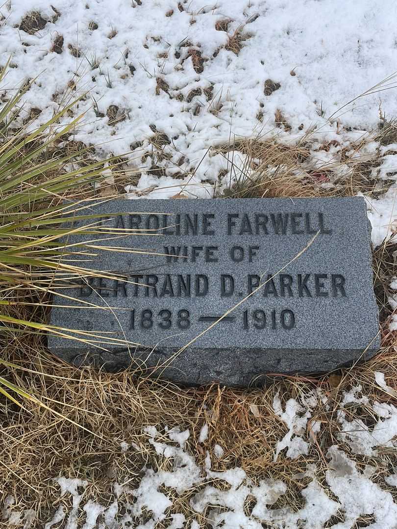 Caroline Farwell Parker's grave. Photo 2