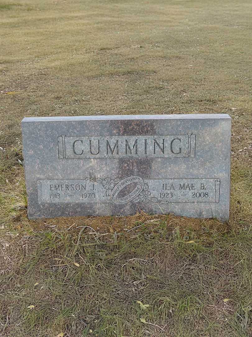 Ila Mae B. Cumming's grave. Photo 2