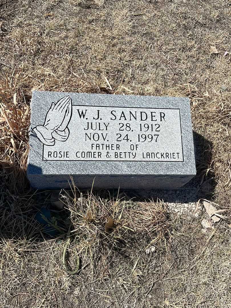 W. J. Sanders's grave. Photo 2
