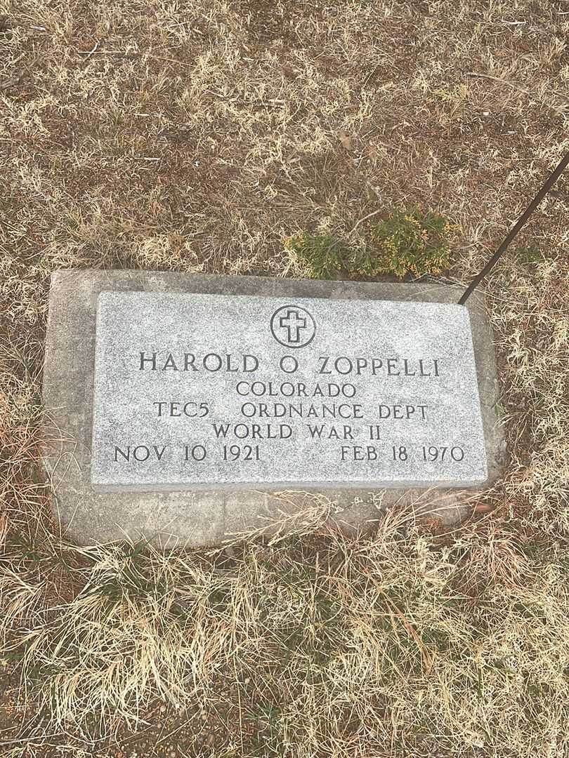 Harold O. Zoppelli's grave. Photo 3
