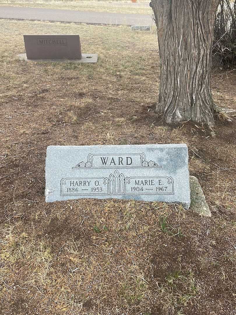 Marie E. Ward's grave. Photo 2